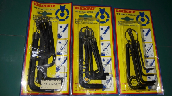 ขายหกเหลี่ยม BEAR GRIP Made in Holland.เบอร์มิลและเบอร์หุน