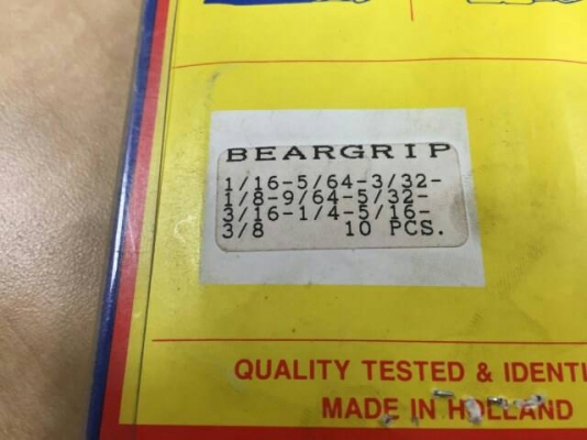 ขายหกเหลี่ยม BEAR GRIP Made in Holland.เบอร์มิลและเบอร์หุน