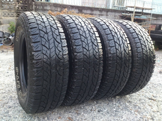ขายยาง YOKOHAMA  A/T 265/70R16 ยางสัปดาห์ที่16ปี14 ดอกยางเต็มหนาสดไม่แตกลายไม่ร้าวไม่มีปะสวยๆ จำนวน 1 ชุด 6800