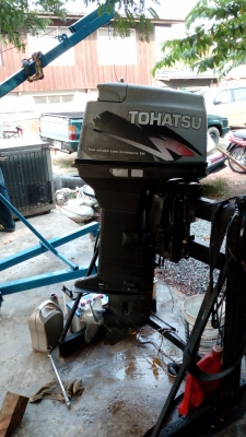 เครื่องเรือเร็วtohatsu40แรง2จังหวะระบบหัวฉีดพร้อมทิมยกหางไฟฟ้า