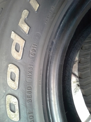 BF All USA. 265/70/16 ปี11 สภาพดี มี 2เส้น