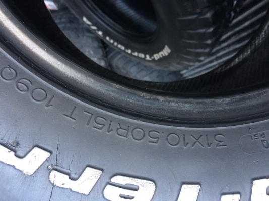 ขายยาง BF. Goodrich km2. 31x10.5x15