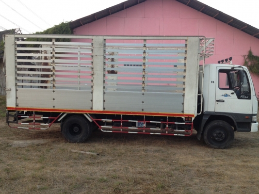 ขายรถบรรทุก 6 ล้อ Hino FC4J สมอทอง ปี45 กระบะปิเนียม 5.5