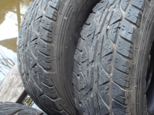 ยางออฟโรด dunlop grandtrek at3 japan4เส้นสภาพสวยดอกเยอะครับ ขนาด285 75 16ยางปลายปี 12ครับมีปะ1จุด1เส้นรับของแถวแฟชั่นไอแลนด์ครับ