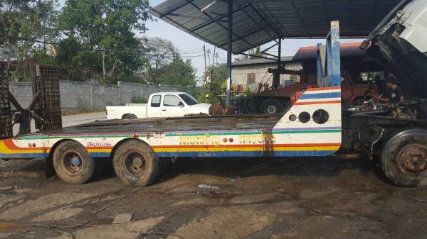 รถสิบล้อ เทนเลอร์ hino FD  สองเพลายางขอบ 16 เครื่อง HO7C เทอร์โบ รถพร้อมใช้งาน เอกสารพร้อมโอน