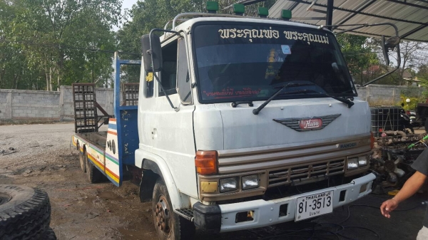 รถสิบล้อ เทนเลอร์ hino FD  สองเพลายางขอบ 16 เครื่อง HO7C เทอร์โบ รถพร้อมใช้งาน เอกสารพร้อมโอน