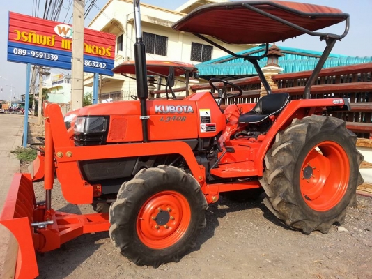 คูโบต้า L3408 4 WD พร้อมใบมีดดันหน้า ...เล่มทะเบียนพร้อม