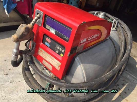 ขายถังน้ำมัน พร้อมหัวจ่าย ยี่ห้อ MK LORRY รุ่น MP-50C มาตรวัดจำนวนลิตร เป็นรุ่น ตัวเลขดิจิตอล ขนาดความจุถัง 500 ลิตร