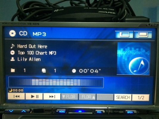 Alpine VIE-X07S 24Bit ระบบ5.1 SD BULETOOTH HDD30GB DVD VCD MP3 CD AUX ปรีเอ้า3ชุด CENTER1ชุด CAMERA IN1ชุด MADE IN JAPAN ลูกเล่นอีกเพียบ มือ2 ญี่ปุ่น