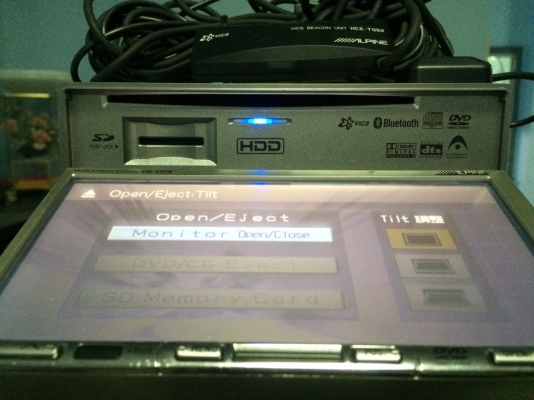 Alpine VIE-X07S 24Bit ระบบ5.1 SD BULETOOTH HDD30GB DVD VCD MP3 CD AUX ปรีเอ้า3ชุด CENTER1ชุด CAMERA IN1ชุด MADE IN JAPAN ลูกเล่นอีกเพียบ มือ2 ญี่ปุ่น