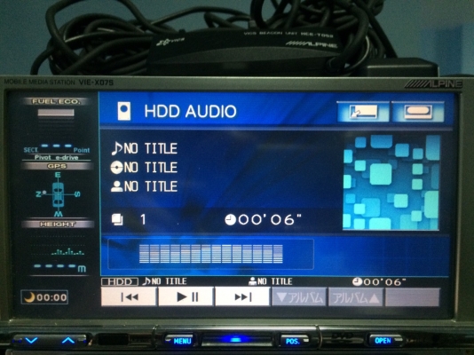 Alpine VIE-X07S 24Bit ระบบ5.1 SD BULETOOTH HDD30GB DVD VCD MP3 CD AUX ปรีเอ้า3ชุด CENTER1ชุด CAMERA IN1ชุด MADE IN JAPAN ลูกเล่นอีกเพียบ มือ2 ญี่ปุ่น