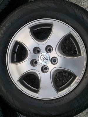 ขายแม็ก TOYOTA VIGO CHAMP สีรมดำ 5รูขอบ16 พร้อมยางบริดสโตน 215/65R16 ยางสัปดาห์ที่51ปี14 ดอกยางหนาเต็มสดเท่ากันไม่แตกไม่ร้าว สวยๆ จำนวน 1 ชุด ขายแม็ก TOYOTA VIGO CHAMP สีรมดำ 5รูขอบ16 พร้อมยางบริดสโตน 215/65R16 ยางสัปดาห์ที่51ปี14 ดอกยางหนาเต็มสดเท่ากันไม่แตกไม่ร้าว สวยๆ จำนวน 1 ชุด