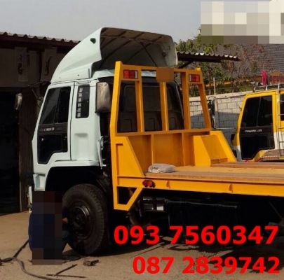 ขายรถเทนเลอร์(รถประกอบ)บรรทุกแบคโฮ 10 ล้อ 2 เพลา ISUZU  240 แรงม้า