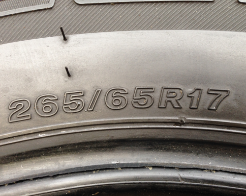 ยาง Bridgestone 265 65 17 ปี14 ดอกเต็ม ใช้กันยาว ราคาไม่แพง