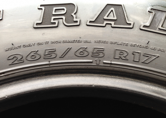 ยาง All GT radial 265 65 17 พร้อมใช้งาน ราคาไม่แพง