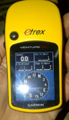 ขาย GPS ใช้วัดขนาดที่ดินสำหรับรถเกี่ยวข้าว รถไถ GPS Garmin มือสอง รุ่น eTrex Venture HC