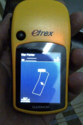 ขาย GPS ใช้วัดขนาดที่ดินสำหรับรถเกี่ยวข้าว รถไถ GPS Garmin มือสอง รุ่น eTrex Venture HC