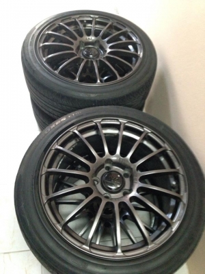 ขายล้อขอบ 17x7.5 5 รู 114.3 พร้อมยาง toyo