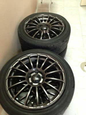 ขายล้อขอบ 17x7.5 5 รู 114.3 พร้อมยาง toyo