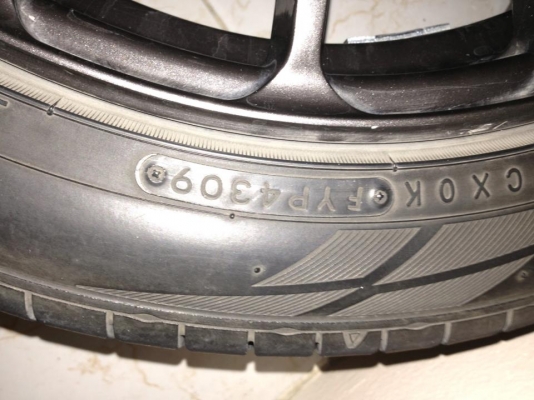 ขายล้อขอบ 17x7.5 5 รู 114.3 พร้อมยาง toyo