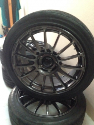 ขายล้อขอบ 17x7.5 5 รู 114.3 พร้อมยาง toyo