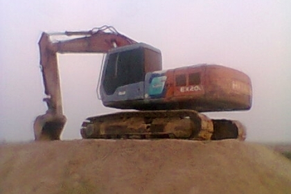 แบคโฮ ฮิตาชิ EX200-3 ไฟฟ้าครบ เอวแน่น รถทำงานอยู่