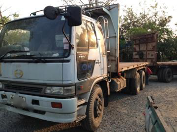 ขายรถบรรทุกพื้นเรียบพ่วง (18 ล้อ) HINO 1J เครื่อง JO8C JII 210 แรง พร้อมกระบอกดั๊มพ์ ลูก 2 คาน ทะเบียนพร้อมโอน
