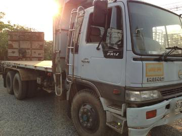 ขายรถบรรทุกพื้นเรียบพ่วง (18 ล้อ) HINO 1J เครื่อง JO8C JII 210 แรง พร้อมกระบอกดั๊มพ์ ลูก 2 คาน ทะเบียนพร้อมโอน