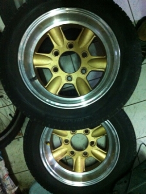 ขาย ล้อ ขอบ14  6รู139  ลึกๆ พร้อมยาง สภาพสวย