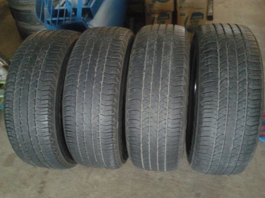 ขายยาง \% BS Dueler 684II  255/60/18 ปลายปี 10 ทั้งหมด 4 เส้น
