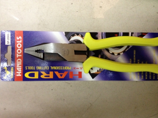 คีมฟิต 8" 3 อย่าง ตัด จับ หนีบ ตราหัววัวกระทิง ของแท้