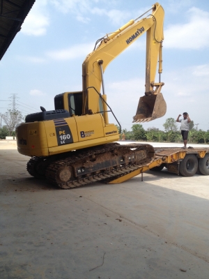 ขายรถแบคโฮ KOMATSU PC160-8 เอกสารใบแจ้งจำหน่าย 5576 ชม.ราคา 1600000