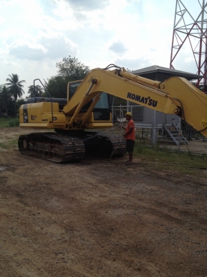 ขายรถแบคโฮ KOMATSU PC160-8 เอกสารใบแจ้งจำหน่าย 5576 ชม.ราคา 1600000