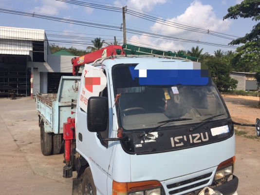 6ล้อดั้ม88แรงติดเครน2.5ตัน ISUZU NKR55EX5S-7105090 เครื่อง4JB1 ฝาขาว เดิมๆ..สภาพดี พร้อมใช้ เล่มพร้อม