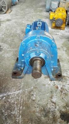 มอเตอร์เกียร์ Sumitomo Cyclo Drive 2 HP 380V ทด 1:121 สภาพสวยวิ่งเงียบ (ไม่มีฝาท้ายปิดใบพัด)