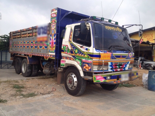 ขายรถบรรทุกสิบล้อดัมพ์ Mitsubishi M6 FN627 เครื่อง 240 แรง 2 เพลา กระบะดัมพ์มิเนียม ทะเบียนพร้อม