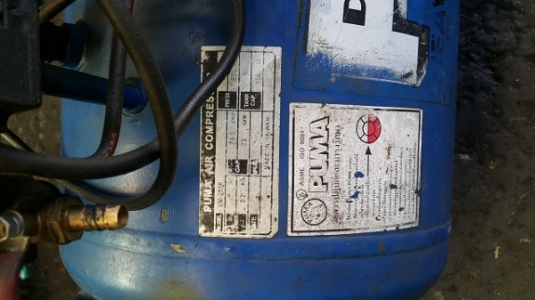 ปั๊มลม PUMA 50 ลิตร สภาพดี พร้อมใช้งาน