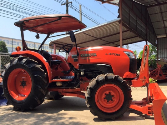 ขายรถไถ Kubota L4708(4WD) พร้อมใบมีดและผานบุกเบิก รถไร่ สวยๆ พร้อมใช้งาน