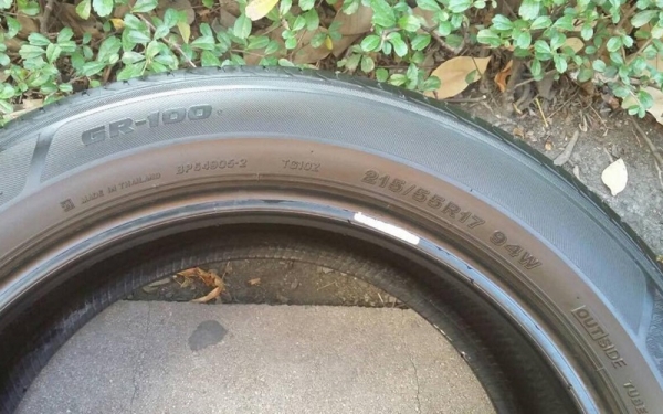ยาง,215-55-17 Bridgestone GR100 สวยๆปี14ชุดละ 6,000