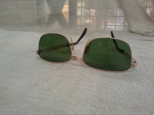 แว่นตาโกลด์ฟิลด์ที่ยิ่งใหญ่ที่สุด  ALGHA 20 EXCL. JOINTS made in England  รุ่นหายาก!