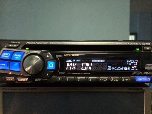 Alpine CDA-9807J MP3-RW CD-RW ปรีเอ้า1ชุด คุมกล่องCD มือ2 ญี่ปุ่น
