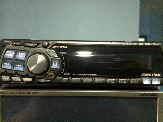 Alpine CDA-9811J MP3 CD หน้าจอไฟฟ้า ปรับได้3ระดับ ปรีเอ้า1ชุด ปรีHDD1ชุด ลูกเล่นเพียบ มือ2 ญี่ปุ่น