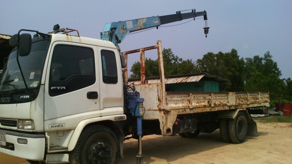 6ล้อติดเครน...200แรง ISUZU FTR33H...เครน3ตัน4ปลอก3ชัก..รถปี2550  สวย...