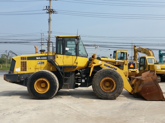 มาใหม่ !! ขายรถตักล้อยาง WA430-6 ยี่ห้อ KOMATSU นำเข้าจากต่างประเทศแท้ 100\% สภาพสวย ไม่เคยใช้งานในไทย