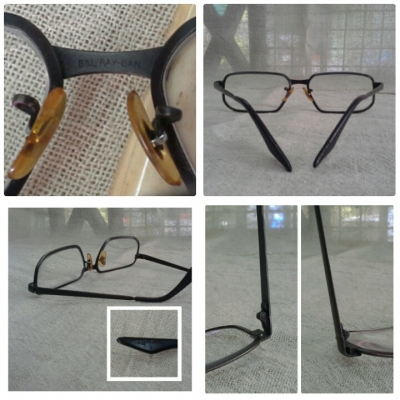 แว่นสายตายาวขั้นเทพ!  B&amp;L RAY-BAN SIDESTREET BLACK USA  ราชสีห์ดำ!  ตัวแท้!