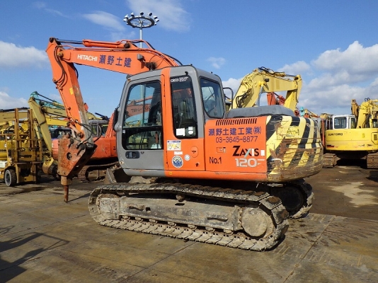 รถขุด Hitachi ZX120 #66150 เบรกเกอร์ NPK E207 สต็อกนำเข้าจากญี่ปุ่น สนใจโทร. 080-6565422 (หนิง)