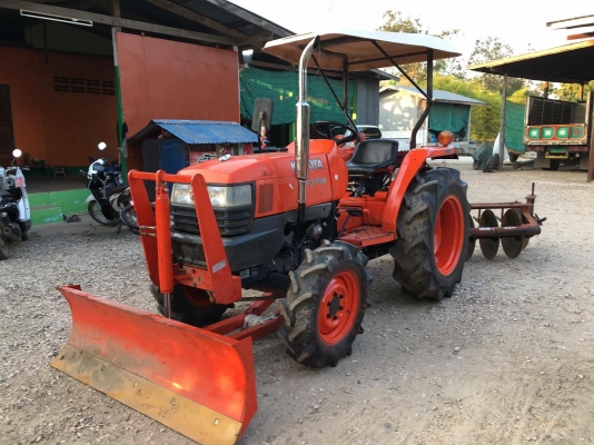 คูโบต้า 34แรง L3408dtพร้อมใบดันใหม่และโรตารี่