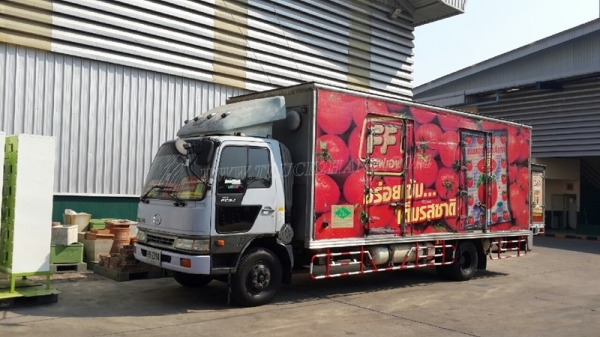 รถ 6 ล้อ ตู้แห้ง ยี่ห้อ HINO  รุ่น FC3JLKA ตู้ ยาว 6.50 เมตร สภาพยางสวยเต็ม