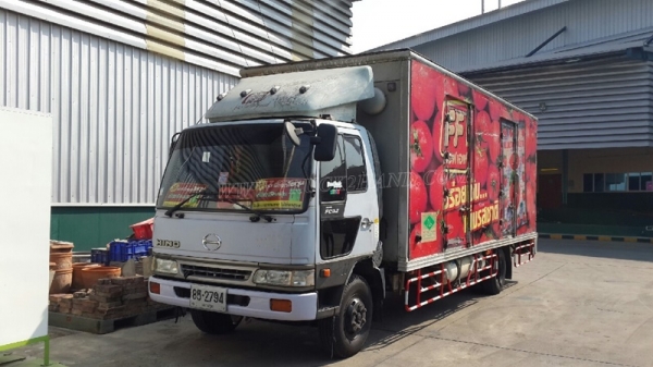 รถ 6 ล้อ ตู้แห้ง ยี่ห้อ HINO  รุ่น FC3JLKA ตู้ ยาว 6.50 เมตร สภาพยางสวยเต็ม