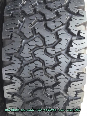 ขายยาง BF ขนาด 265-75 R16 ปลายปี 11 สภาพสวย 90\% ดอกเหลือ 1.1 ซ.ม ไม่มีปะ ไม่บวม ดอกเสมอทั้ง 4 เส้น